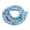 Natural Fire Crackle Agate Beads Strands X-G-S346-8mm-19-4