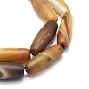 Natural Striped Agate/Banded Agate Beads Strands TDZI-O003-36-4