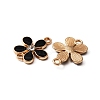 Zinc Alloy Enamel Links Connectors ENAM-WH0054-33E-2