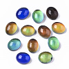 Translucent Glass Cabochons GLAA-T023-02B-1