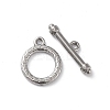 Non-Tarnish 304 Stainless Steel Ring Toggle Clasps X-STAS-A092-09E-P-1