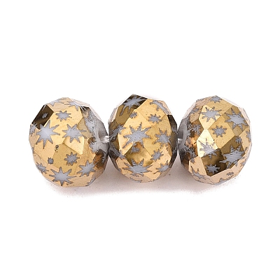 Electroplate Glass Beads EGLA-N026-01A-J02-1