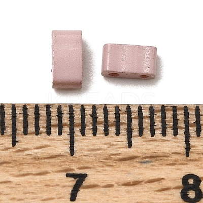 2-Hole Baking Paint Glass Seed Beads SEED-S023-17B-42-1
