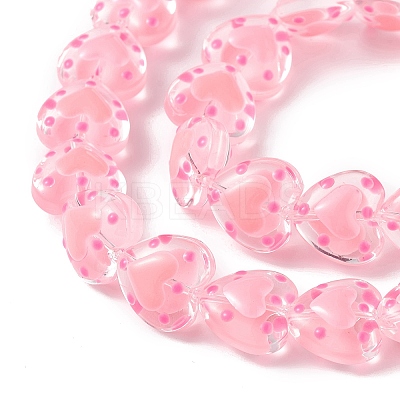 Transparent Glass Beads Strands LAMP-F029-04E-1