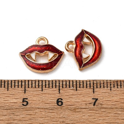 Halloween Alloy Enamel Pendants FIND-I056-01E-KCG-1