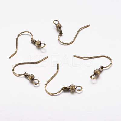 Brass Earring Hooks X-KK-S075-AB-NF-1