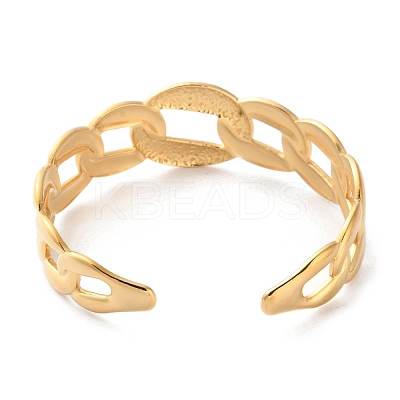 304 Stainless Steel Cuff Bangles for Women BJEW-K263-05G-15-1