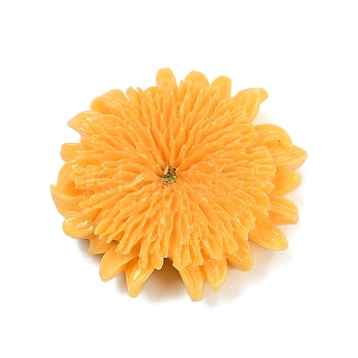 Opaque Resin Flowers Cabochons LS-RESI-R463-02A-1