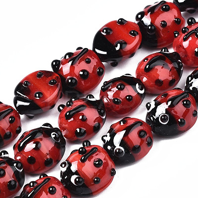 Handmade Lampwork Beads Strands LAMP-TD001-3-1