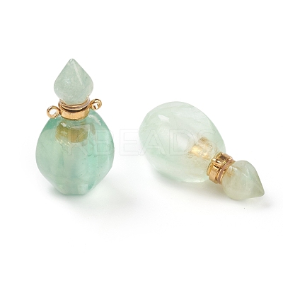 Faceted Natural Fluorite Pendants G-H252-B03-1