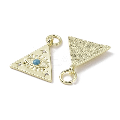 Brass Micro Pave Cubic Zirconia Pendants KK-L209-061G-01-1