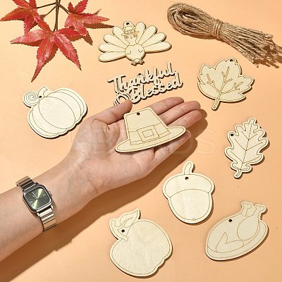 Thanksgiving Day Theme Unfinished Wood Cutouts WOOD-CJC0009-03-1