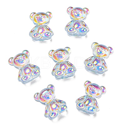 Cartoon Transparent Resin Cabochons RESI-G073-01D-1