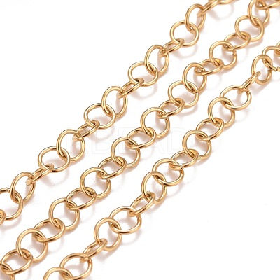 PVD Vacuum Plating 304 Stainless Steel Rolo Chains CHS-F011-08D-G-1