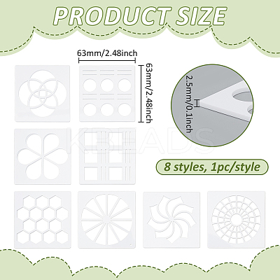 Acrylic Drawing Painting Stencils Templates DIY-BC0015-50B-1