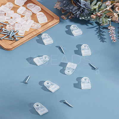 20 Sets Plastic Mirror Install Clip KY-LP0001-15-1