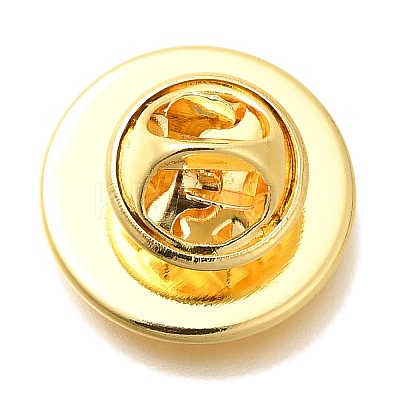 Rack Plating Brass Brooch Finding KK-Z030-01G-02-1