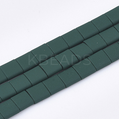 Spray Painted Non-magnetic Synthetic Hematite Beads G-T116-07-14-1
