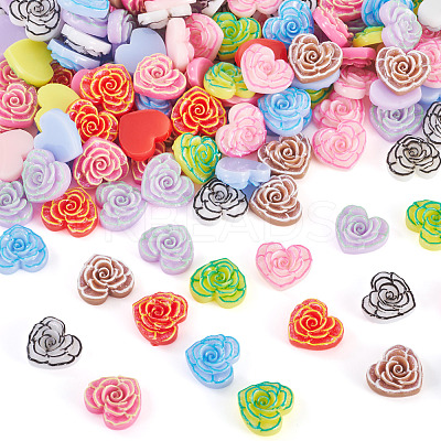 Printed Opaque Resin Cabochons CRES-TA0001-72B-1
