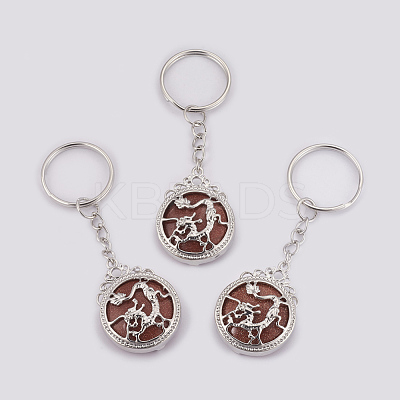 Synthetic Goldstone Keychain KEYC-P041-C04-1