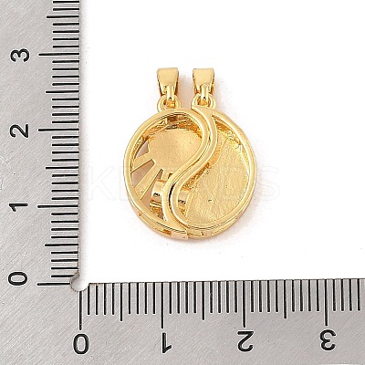 Brass Micro Pave Cubic Zirconia Pendants KK-R100-04G-1