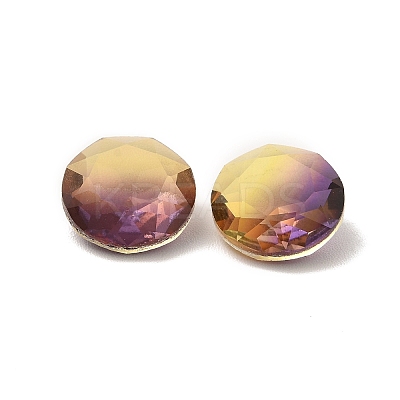 Faceted K9 Glass Rhinestone Cabochons GGLA-B002-01B-1