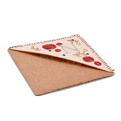 4Pcs Letter Personalized Hand Embroidered Corner Bookmarks JX587N-1