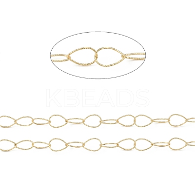 Brass Hollow Rhombus Link Chains CHC-M025-03G-1