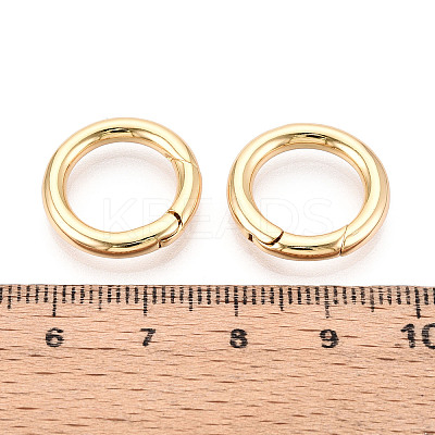 Brass Spring Gate Rings KK-T078-20G-04-1
