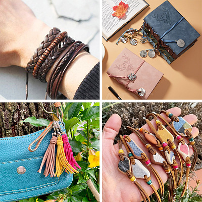 20 Strands 20 Colors Flat Imitation Leather Cord WL-TA0001-01-1