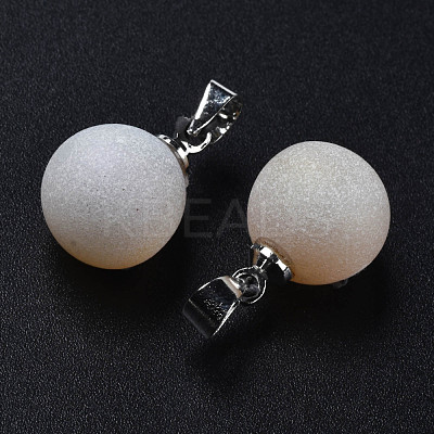 Natural Agate Charms G-Q998-036C-1