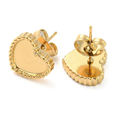 304 Stainless Steel Stud Earring Findings EJEW-I290-13G-1