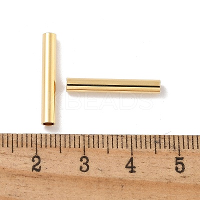 Brass Tube Beads KK-H503-03G-02-1