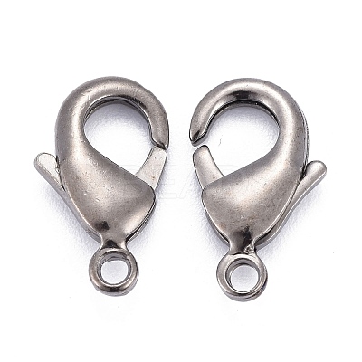 Brass Lobster Claw Clasps KK-903-B-NF-1