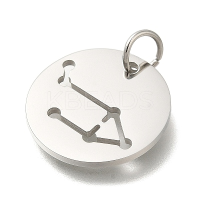 Anti-Tarnish 304 Stainless Steel Pendants STAS-M074-02C-P-1