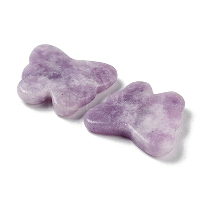 Natural Lepidolite/Purple Mica Stone Pendants G-D087-01G-1