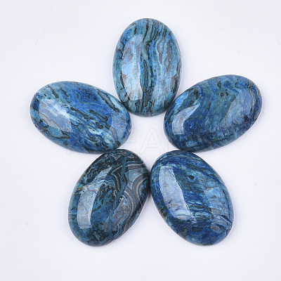 Natural Netstone Cabochons X-G-S349-25B-10-1