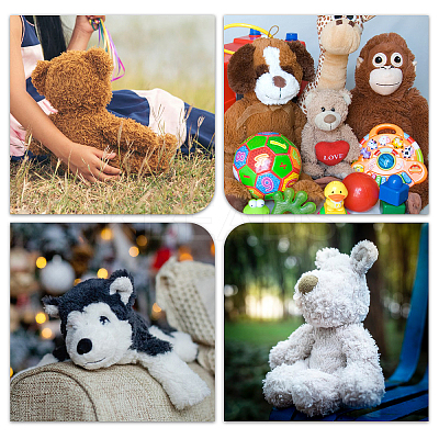 DIY Plush Chenille Stick with Plastic Craft Eyes & Noses Sets DIY-WH0170-45-1