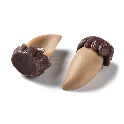 3D Animal Ear Opaque Resin Cabochons CRES-P029-B04-1