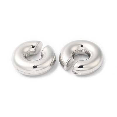 Rack Plating Brass Round Cuff Earrings EJEW-R150-01P-1