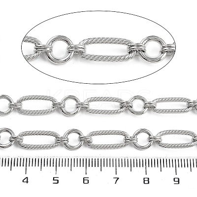 Rack Plating Brass Oval Link Chains CHC-G023-07P-1