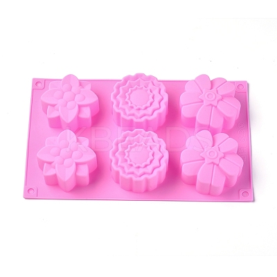 Flower Food Grade Silicone Molds LS-DIY-WH0162-23-1