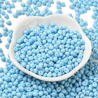 6/0 Opaque Baking Paint Glass Seed Beads X1-SEED-M012-02A-13-1