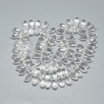 Glass Beads Strands EGLA-S142-6x12mm-10-1