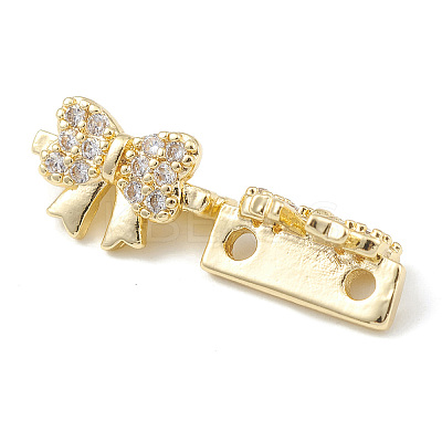 Rack Plating Brass Pave Cubic Zirconia Slide Charms KK-G464-05LG-1