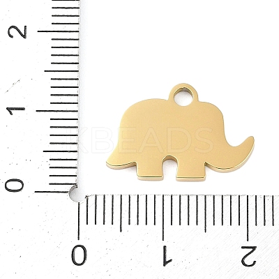 Ion Plating(IP) 304 Stainless Steel Enamel Charms FIND-Q111-02G-07-1