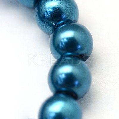 Baking Paint Glass Pearl Round Bead Strands HY-Q003-10mm-06-1