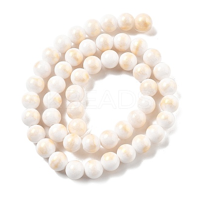 Natural Mashan Jade Beads Strands G-A255-A01-01H-1