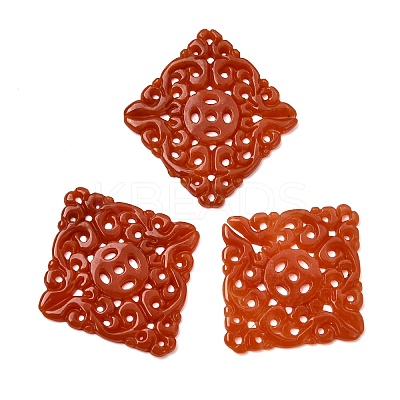 Natural Myanmar Jade Dyed Connector Charms G-Z162-18A-1