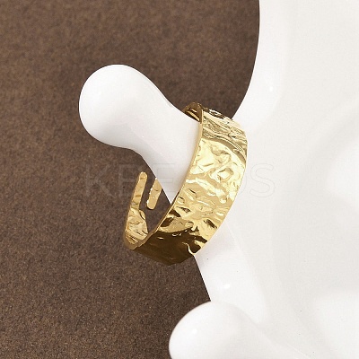 304 Stainless Steel Cuff Rings RJEW-D332-02G-1
